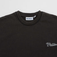 Butter Goods Jive Overlock Stitch T-Shirt in Distressed Black thumbnail