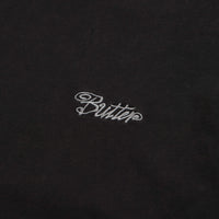 Butter Goods Jive Overlock Stitch T-Shirt in Distressed Black thumbnail