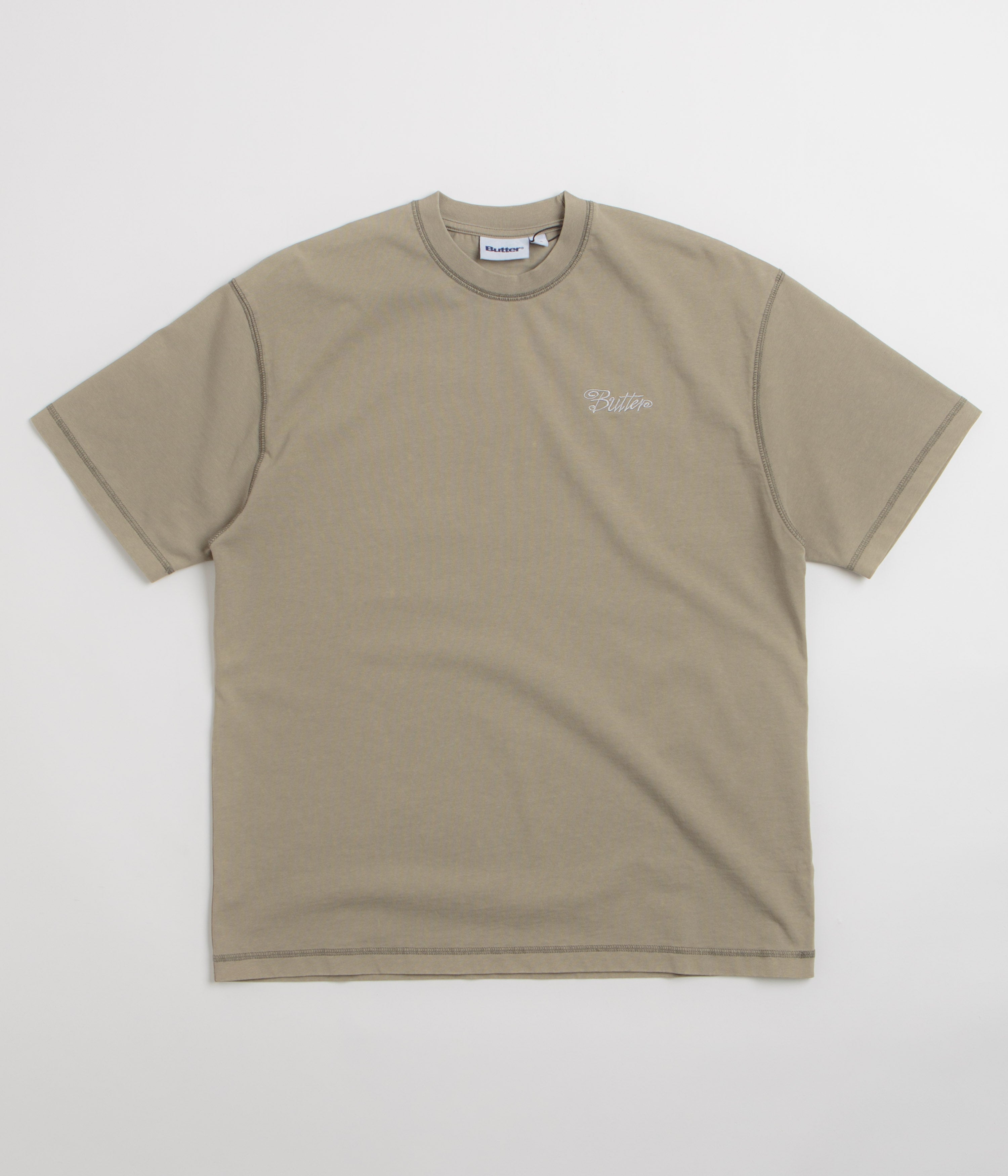 Butter Goods Jive Overlock Stitch T-Shirt - Distressed Cove