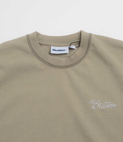 Butter Goods Jive Overlock Stitch T-Shirt in Distressed Cove