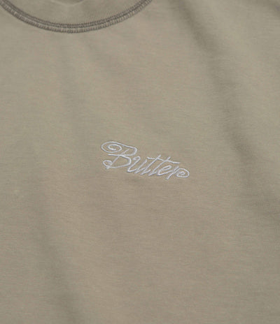 Butter Goods Jive Overlock Stitch T-Shirt in Distressed Cove