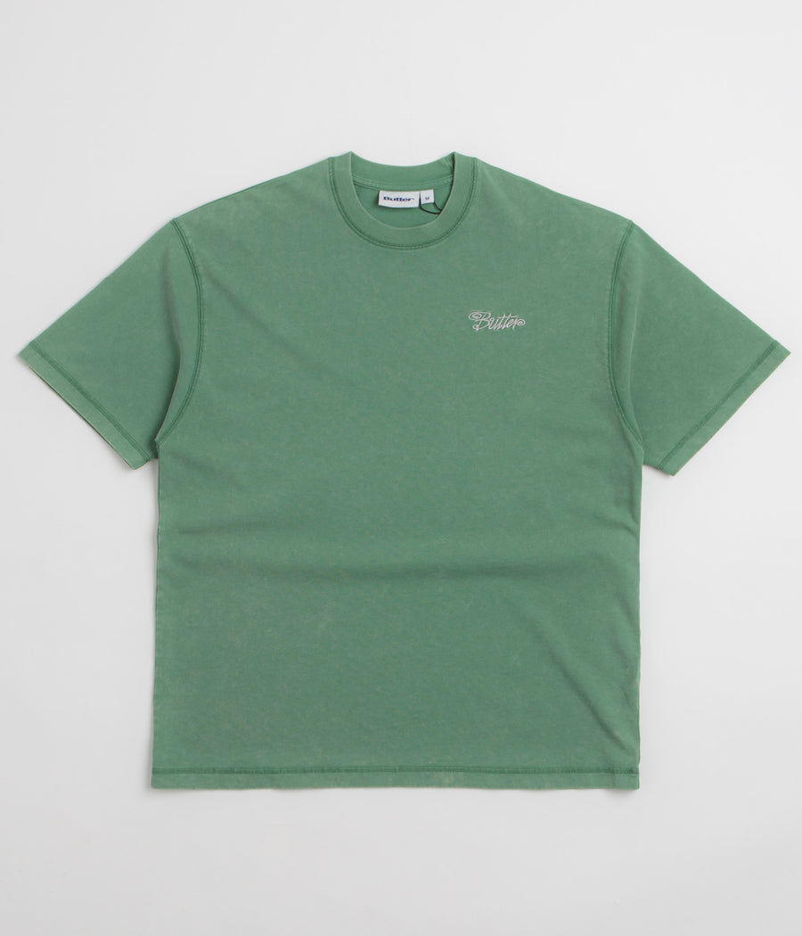 Butter Goods Jive Overlock Stitch T-Shirt - Distressed Jade