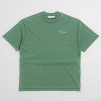 Butter Goods Jive Overlock Stitch T-Shirt in Distressed Jade thumbnail