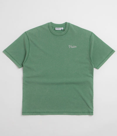 Butter Goods Jive Overlock Stitch T-Shirt in Distressed Jade