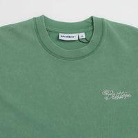 Butter Goods Jive Overlock Stitch T-Shirt in Distressed Jade thumbnail