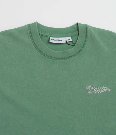 Butter Goods Jive Overlock Stitch T-Shirt in Distressed Jade
