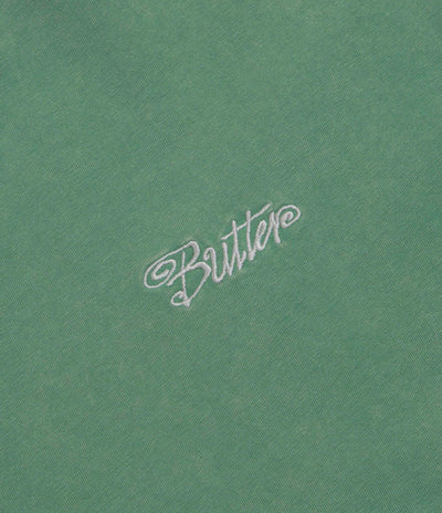 Butter Goods Jive Overlock Stitch T-Shirt in Distressed Jade