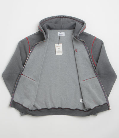 Butter Goods Jive Zip-Thru Hoodie in Washed Black