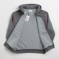 Butter Goods Jive Zip-Thru Hoodie in Washed Black thumbnail