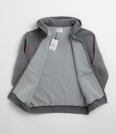 Butter Goods Jive Zip-Thru Hoodie in Washed Black