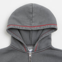 Butter Goods Jive Zip-Thru Hoodie in Washed Black thumbnail