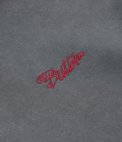 Butter Goods Jive Zip-Thru Hoodie in Washed Black