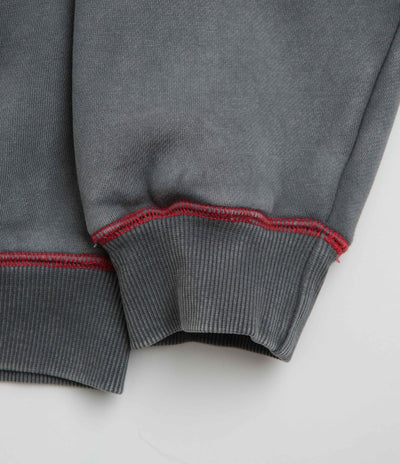 Butter Goods Jive Zip-Thru Hoodie in Washed Black