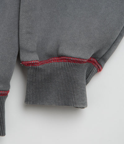 Butter Goods Jive Zip-Thru Hoodie in Washed Black