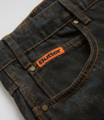 Butter Goods Leopard Jeans - Black