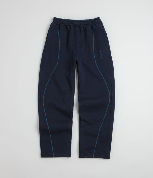 Butter Goods Lines Tracksuit Pants - Navy