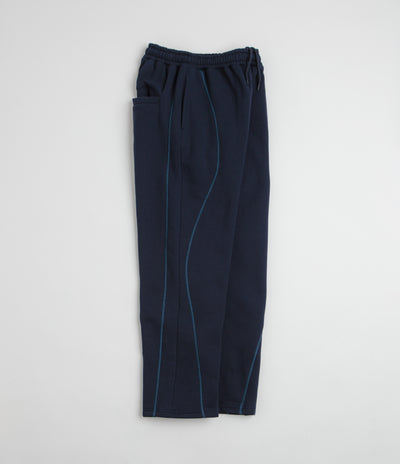 Butter Goods Lines Tracksuit Pants - Navy