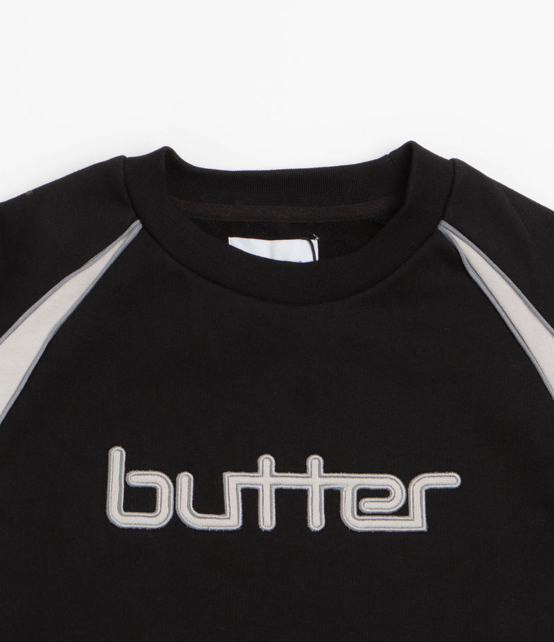 Butter Goods Match Crewneck Sweatshirt - Black, view 9