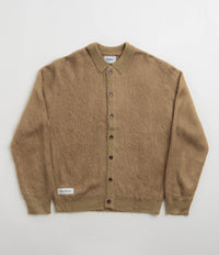 Butter Goods Mohair Button Up Knitted Shirt in Tan
