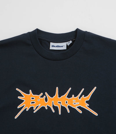 Butter Goods Nail Logo T-Shirt in Navy