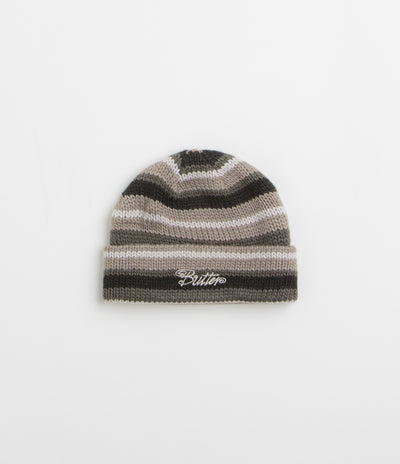 Butter Goods Ombre Stripe Knit Beanie in Black