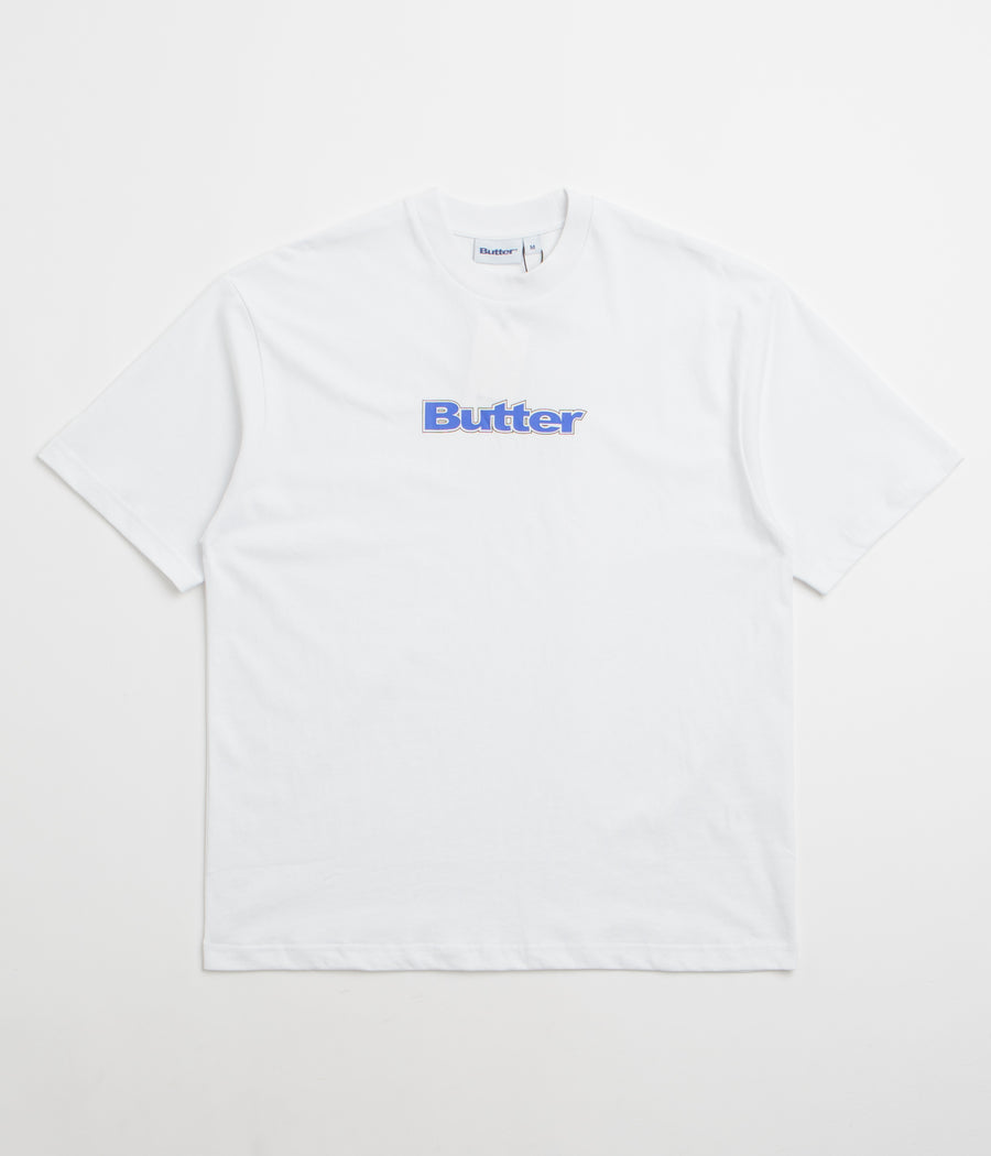 Butter Goods Outline Logo T-Shirt in White