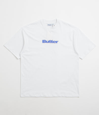 Butter Goods Outline Logo T-Shirt in White