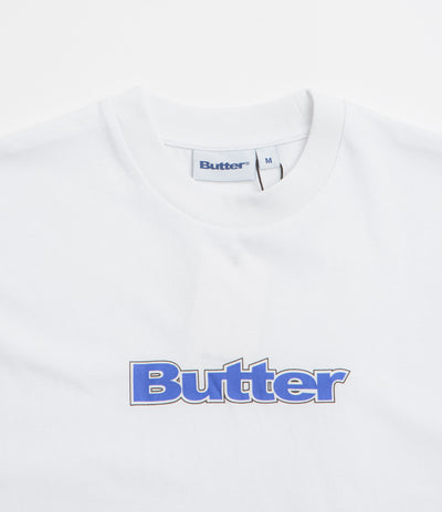 Butter Goods Outline Logo T-Shirt in White