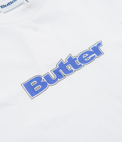 Butter Goods Outline Logo T-Shirt in White