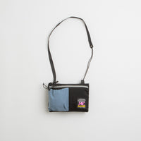 Butter Goods Pace Side Bag in Black and Blue thumbnail
