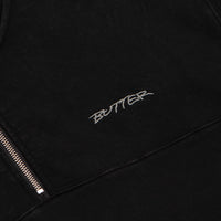 Butter Goods Panel 1/4 Zip Sweatshirt - Washed Black thumbnail