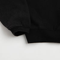 Butter Goods Panel 1/4 Zip Sweatshirt - Washed Black thumbnail