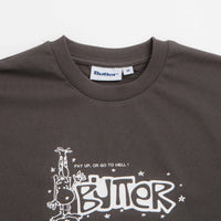 Butter Goods Pay Up T-Shirt - Charcoal thumbnail