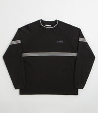 Butter Goods Pier Knit Crewneck Sweatshirt in Black