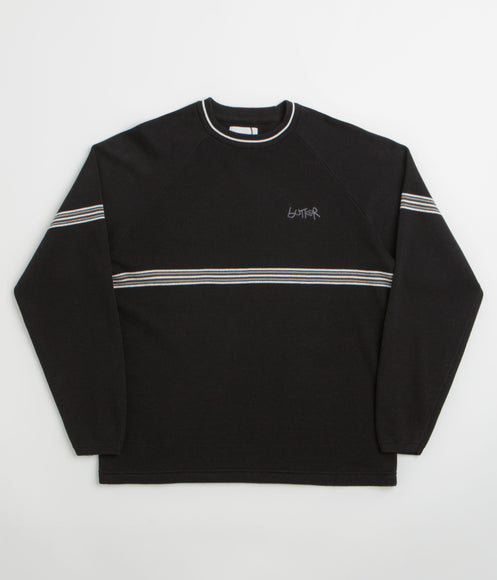 Butter Goods Pier Knit Crewneck Sweatshirt - Black