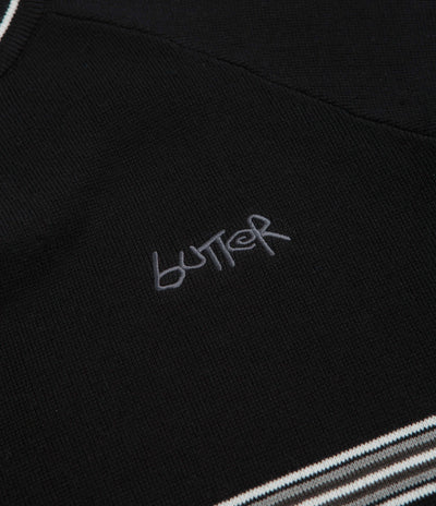 Butter Goods Pier Knit Crewneck Sweatshirt - Black