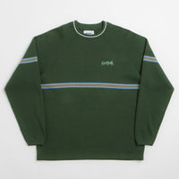 Butter Goods Pier Knit Crewneck Sweatshirt - Moss thumbnail