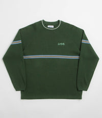 Butter Goods Pier Knit Crewneck Sweatshirt in Moss