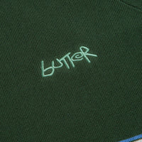 Butter Goods Pier Knit Crewneck Sweatshirt - Moss thumbnail
