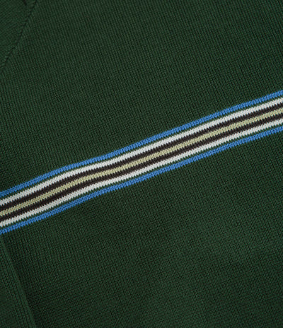 Butter Goods Pier Knit Crewneck Sweatshirt - Moss