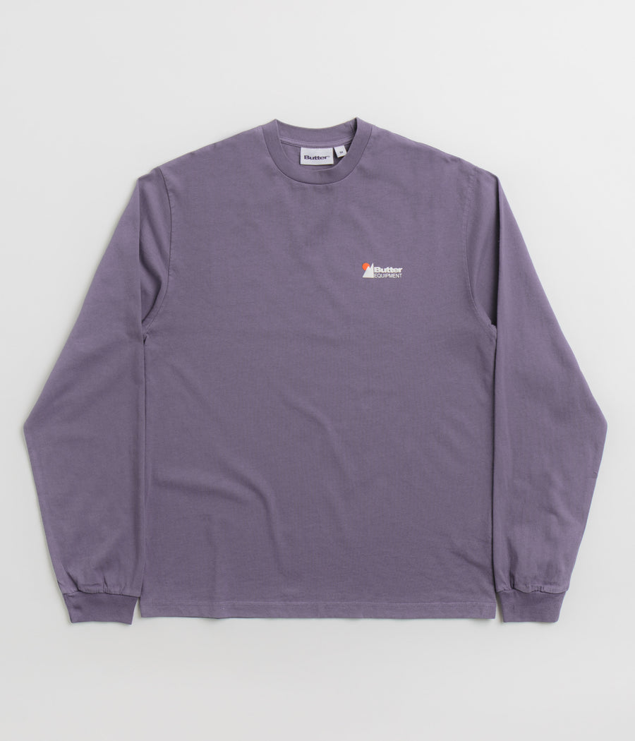 Butter Goods Pigment Dye Long Sleeve T-Shirt in Dusk