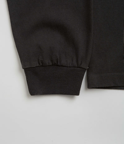 Butter Goods Pigment Dye Long Sleeve T-Shirt - Washed Black