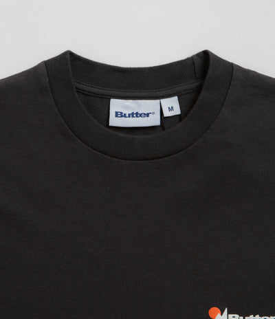 Butter Goods Pigment Dye Long Sleeve T-Shirt - Washed Black