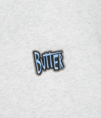 Butter Goods Pile Lined Zip-Thru Hoodie - Ash