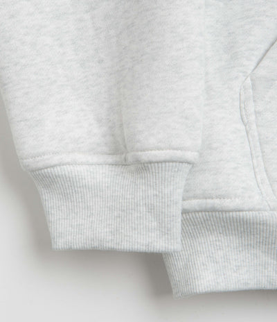 Butter Goods Pile Lined Zip-Thru Hoodie - Ash