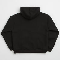 Butter Goods Pile Lined Zip-Thru Hoodie - Black thumbnail