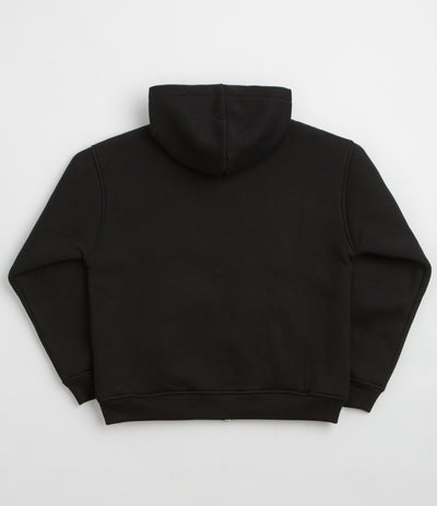 Butter Goods Pile Lined Zip-Thru Hoodie - Black