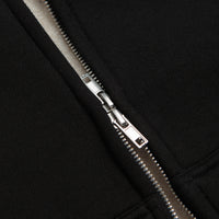 Butter Goods Pile Lined Zip-Thru Hoodie - Black thumbnail