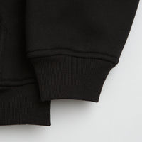 Butter Goods Pile Lined Zip-Thru Hoodie - Black thumbnail