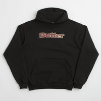 Butter Goods Plaid Applique Hoodie - Black / Brown thumbnail